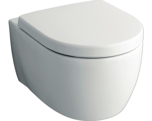 GEBERIT wandclosetset iCon, randloos, glanzend wit met toiletzitting CG05040000