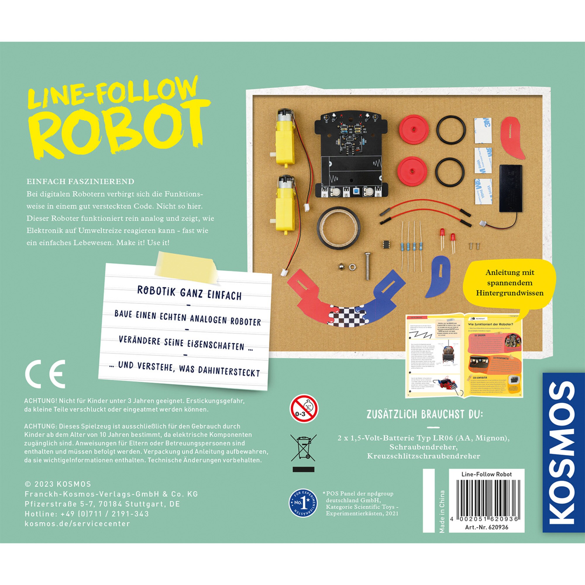 Kosmos Experimentierkasten Line-Follow Robot