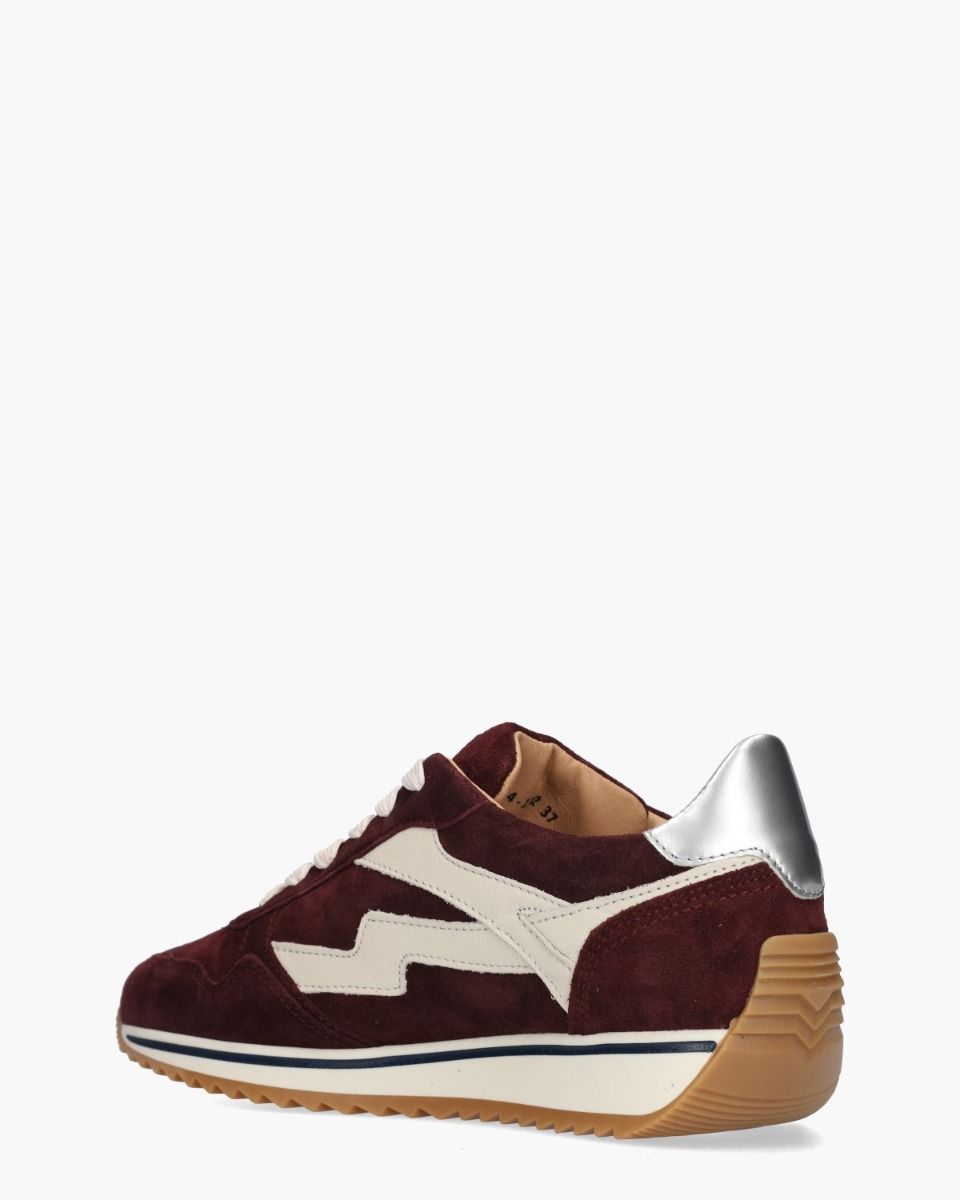 Via Vai Mikki Alex Bordeauxrood Damessneakers