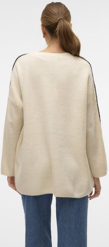 Vmzora - Gebreid Vest - V-Hals - Lange Mouwen - Knoopsluiting - Regular Fit