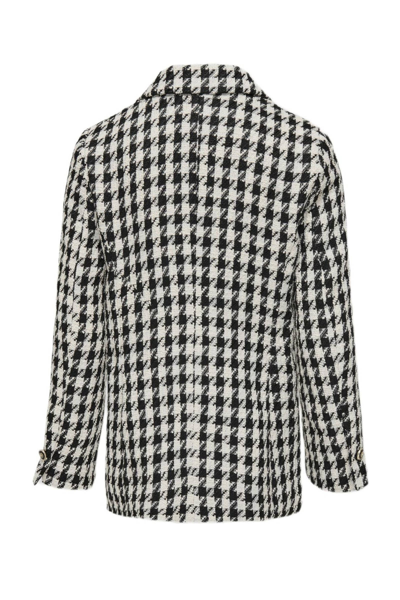ONLY blazer KOGELINOR met pied-de-poule zwart/wit