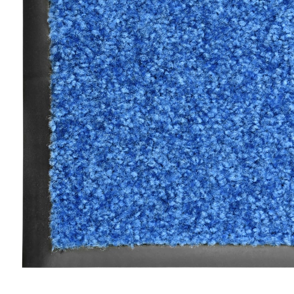 Paillasson lavable bleu 60x180 cm