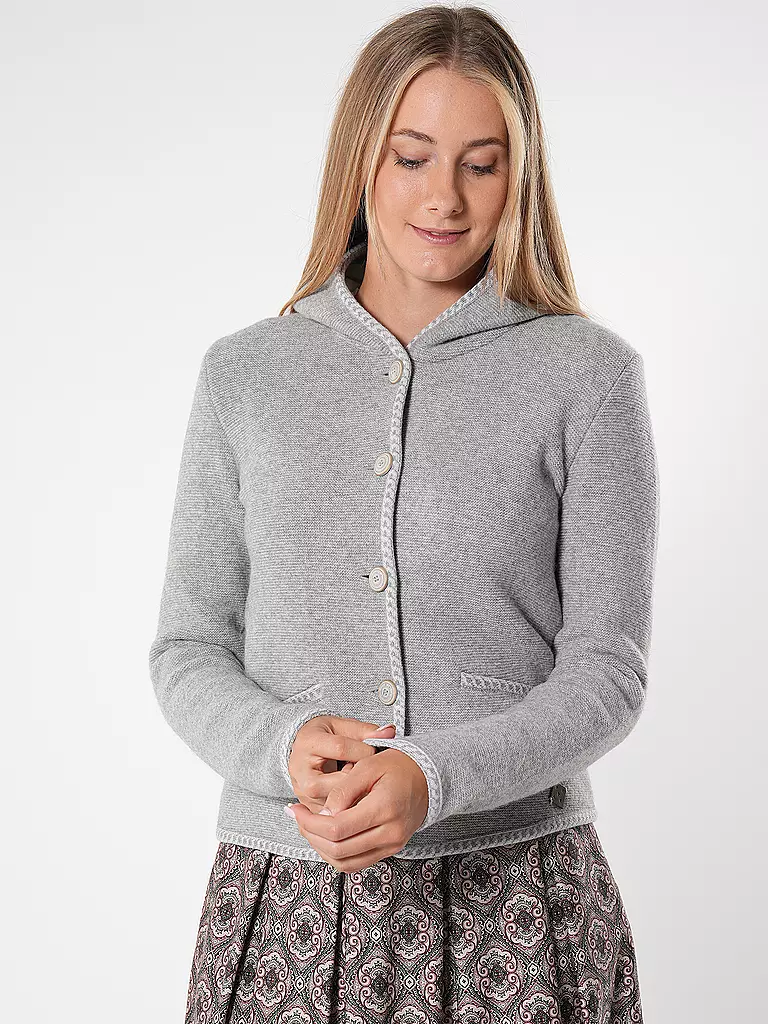STAPF Trachtenstrickjacke MALWINE grau