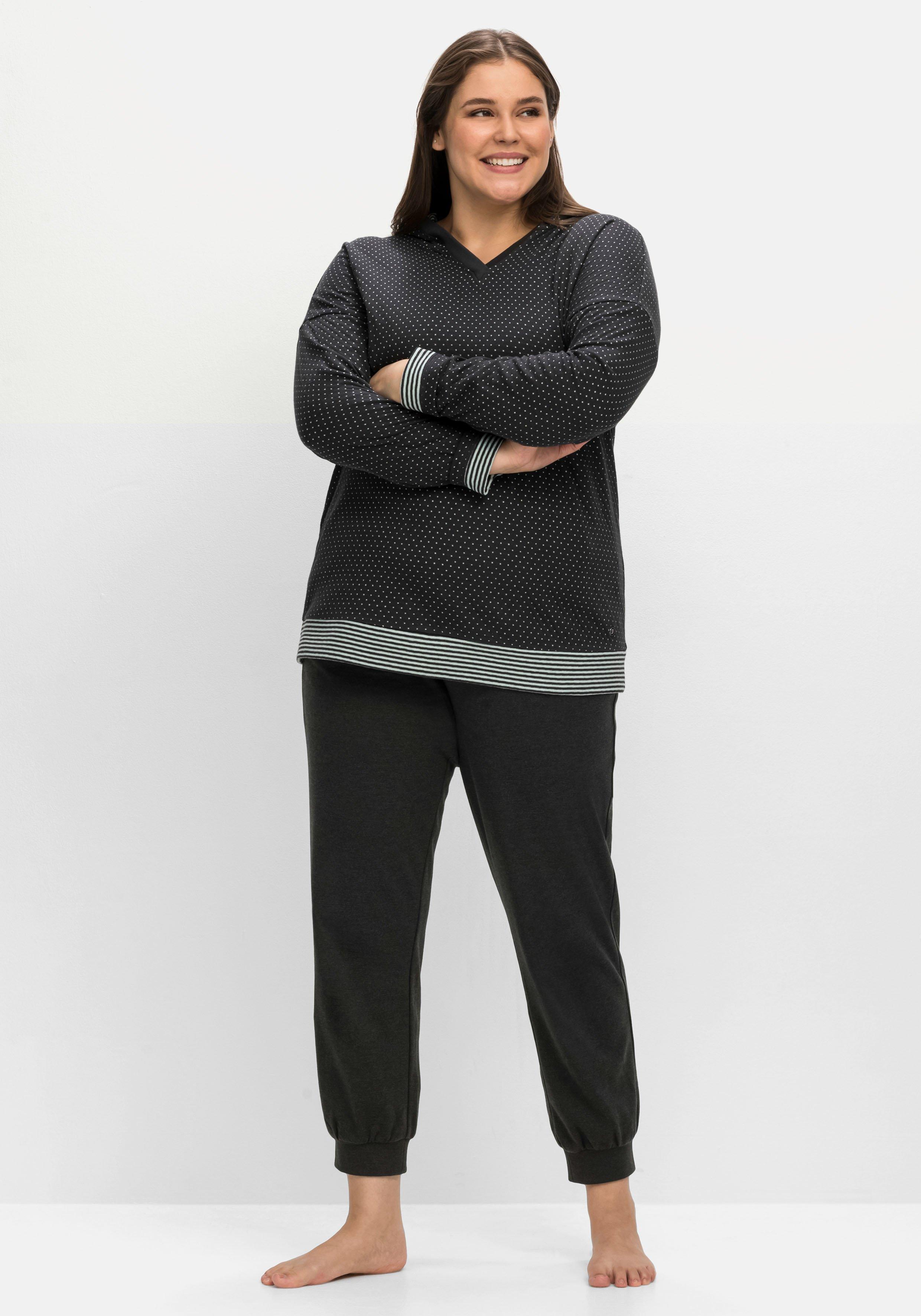 Relaxshirt mit Kapuze, in Double-Face-Optik