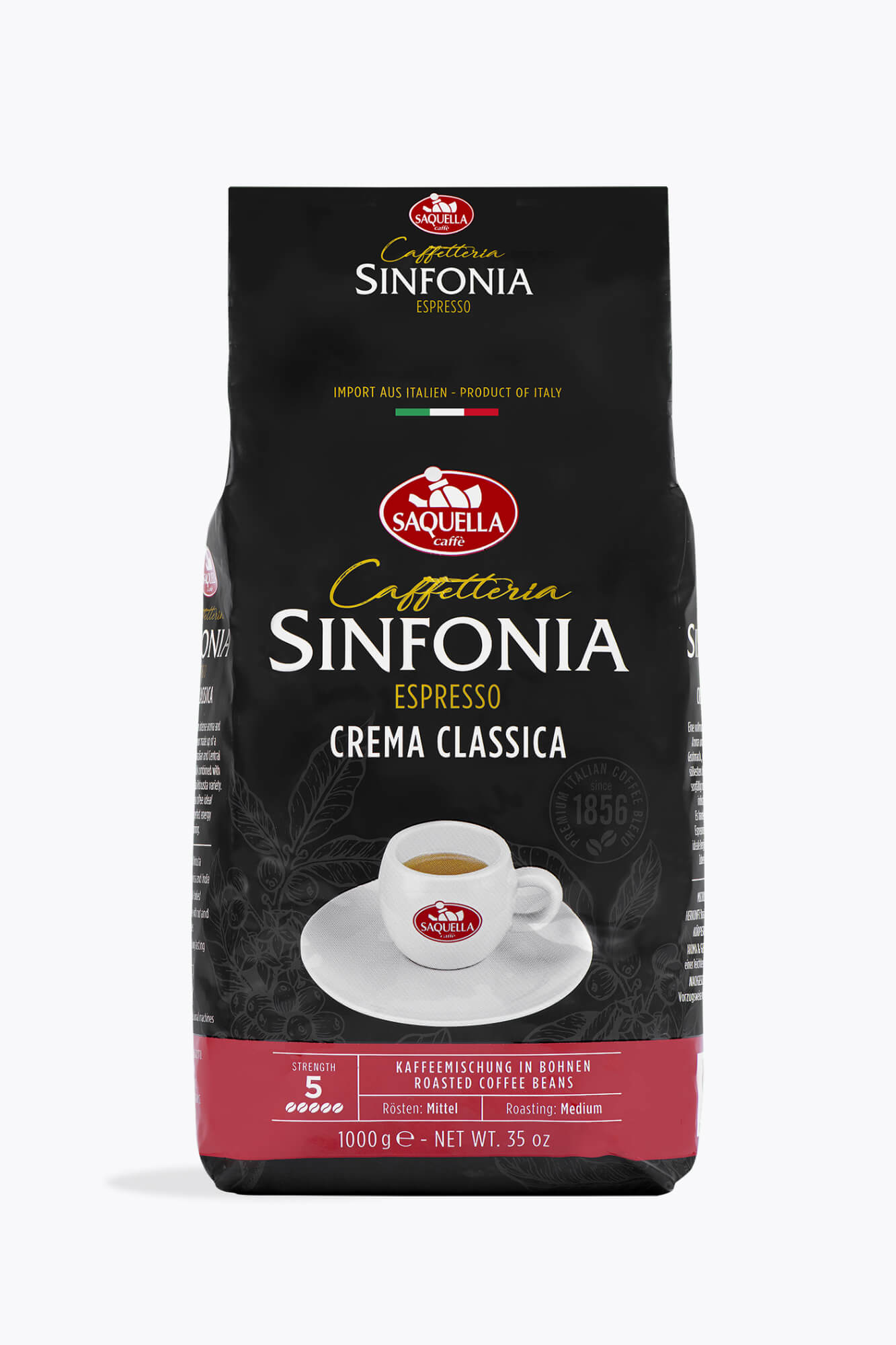Saquella Caffetteria Sinfonia Espresso Crema Classica 1kg