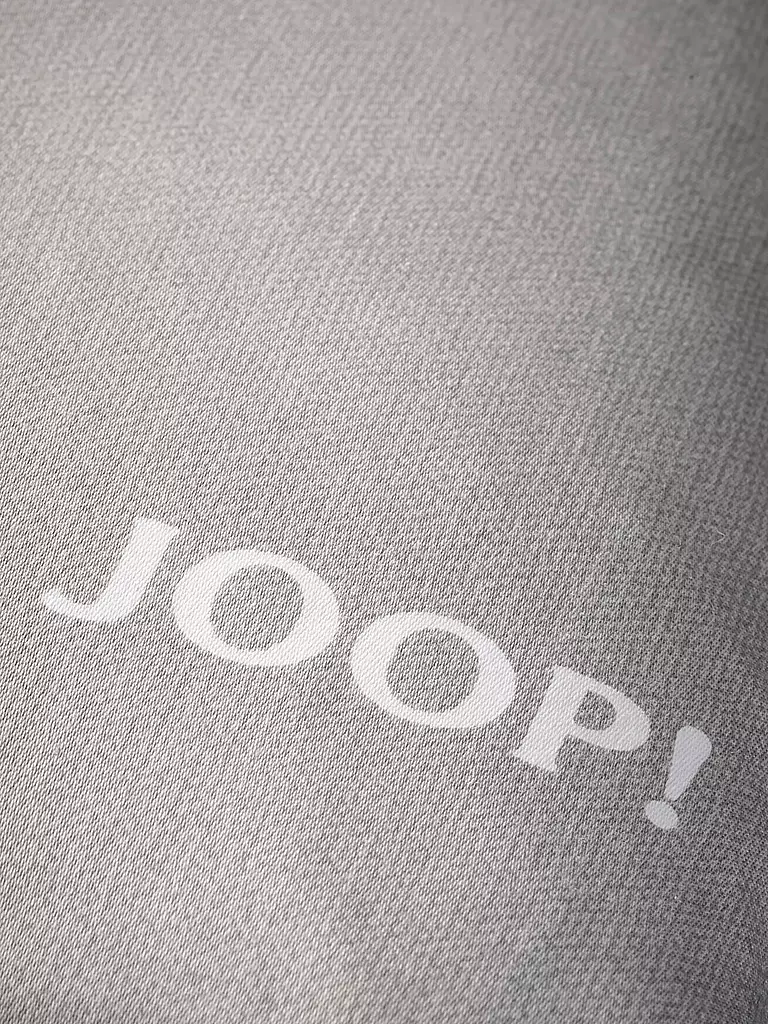 JOOP Satin Bettwäsche Cornflower Stripes 2 x 70x90cm / 200x200cm Deep Coal grau