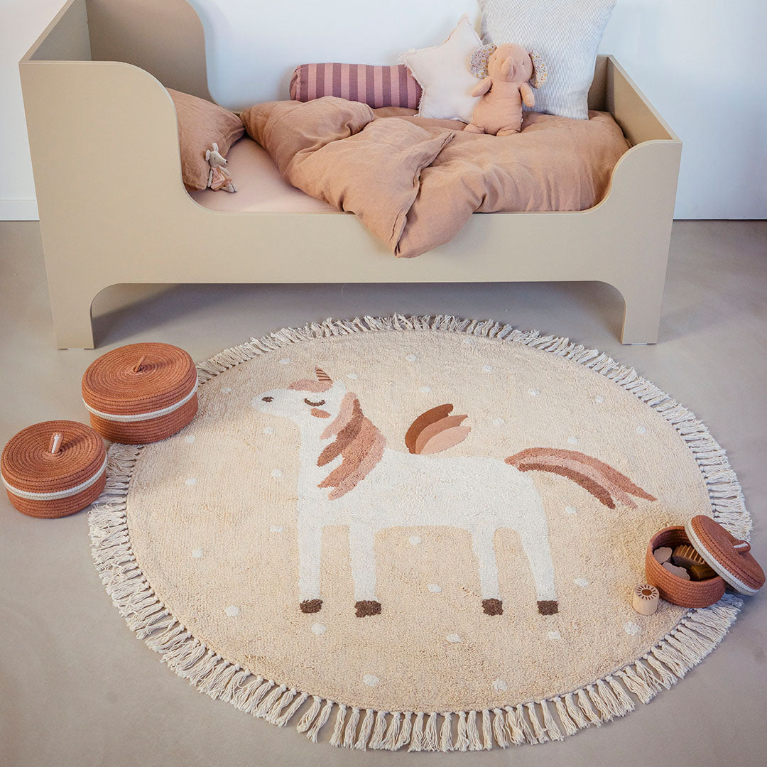 tapis petit vloerkleed faye - 130x130 cm