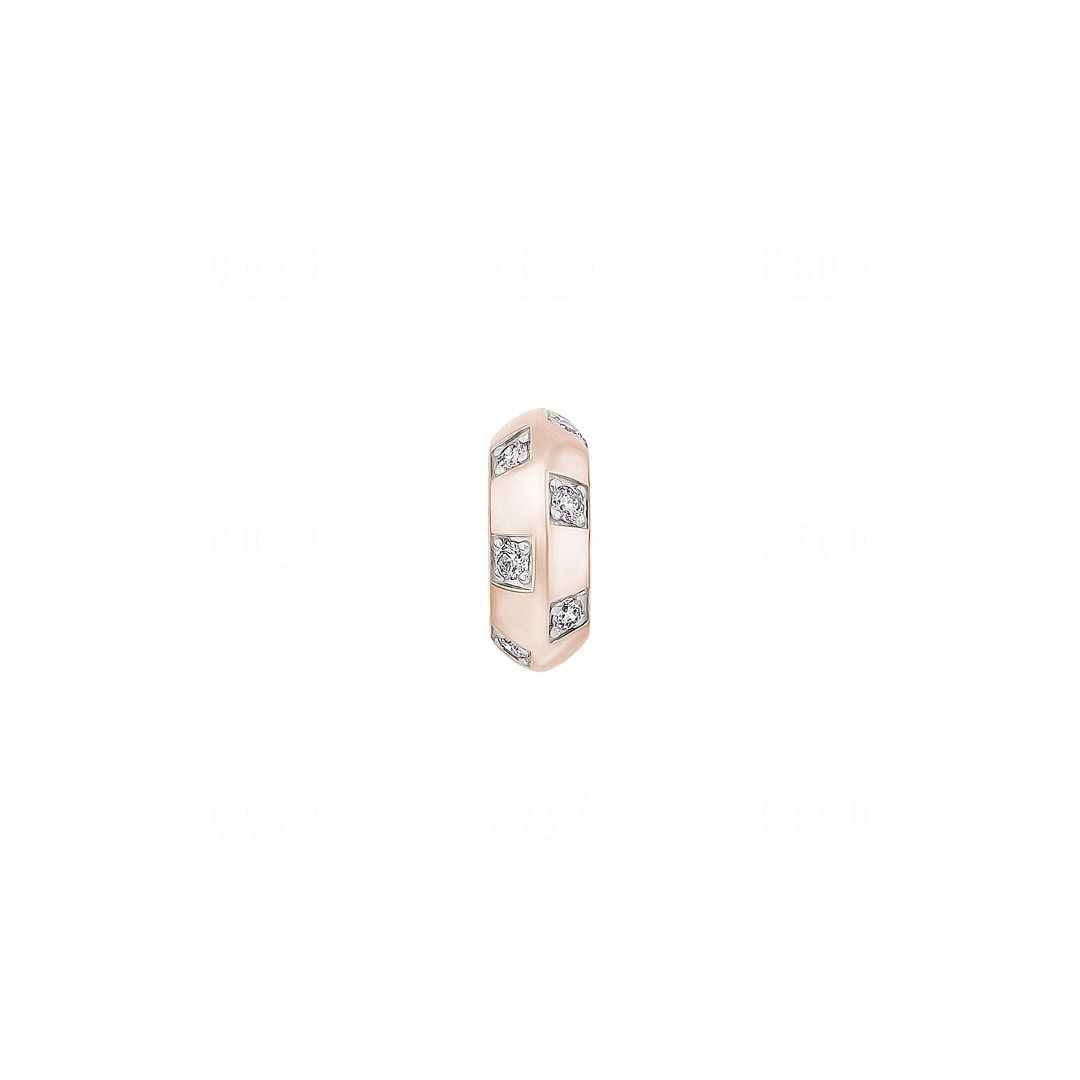 Anhänger 750/18 K Roségold mit Diamanten 0.25 ct H/si