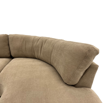 KARWEI hoekbank Ace taupe stof met verlenging rechts