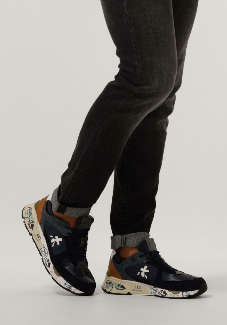 PREMIATA blauwe premiata lage sneakers mase