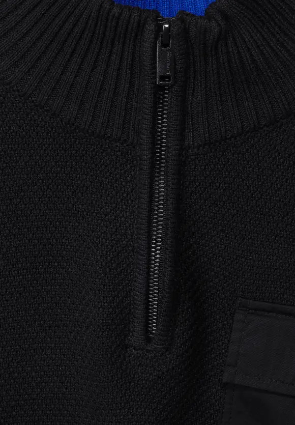Stricktroyer im Materialmix - Black