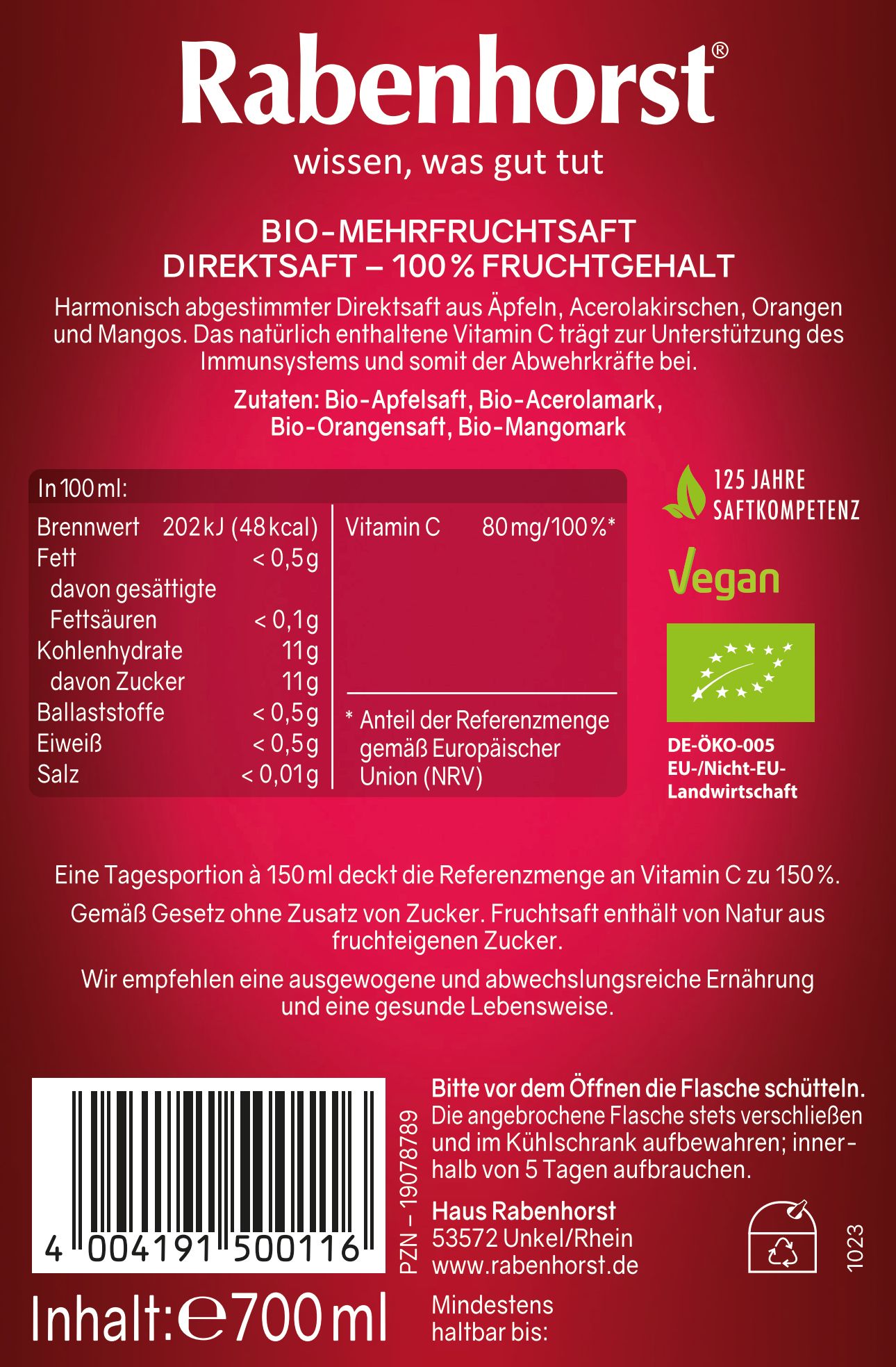 Rabenhorst Für die Abwehrkräfte BIO