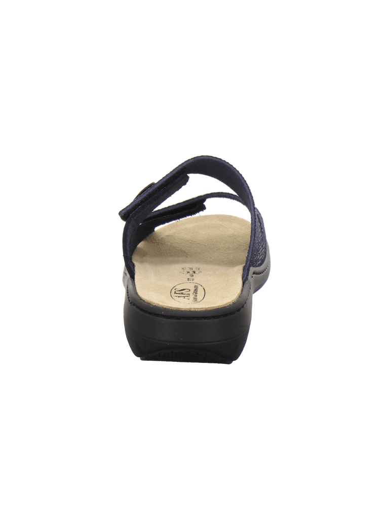 Pantoletten Damen Wechselfußbett navy