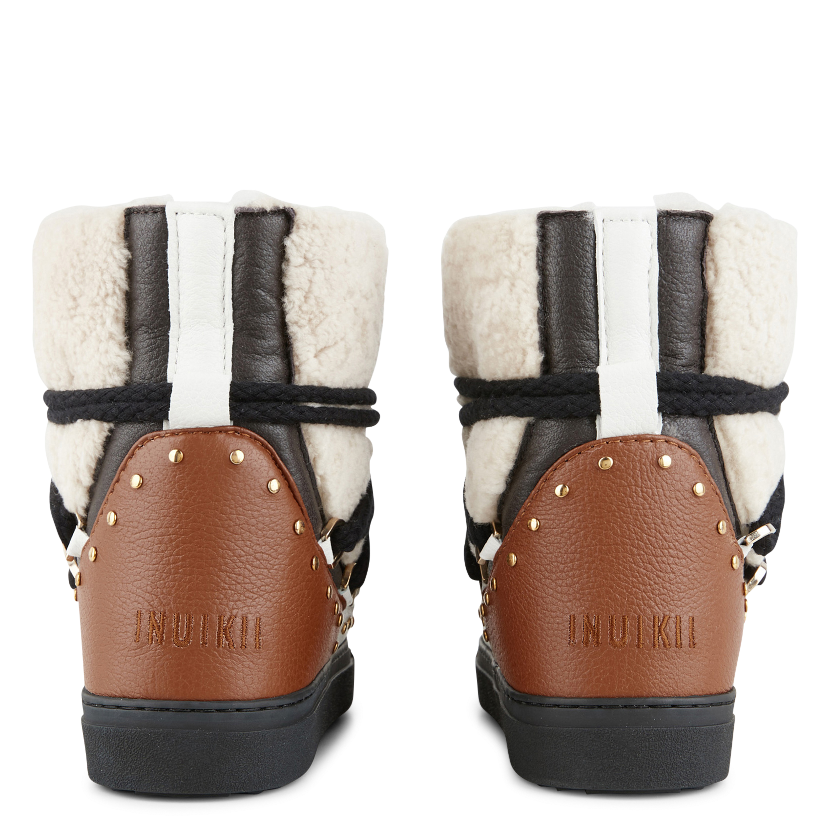 CURLY ROCK - Bottines shearling en cuir | Blanc