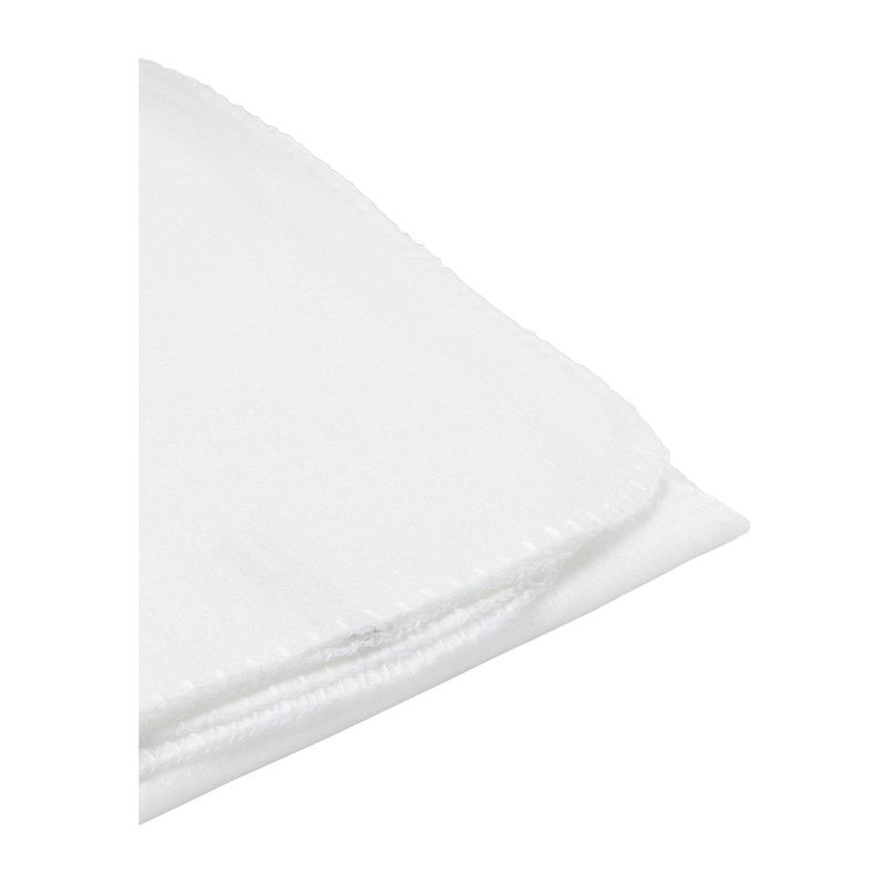 Fleece deken - wit - 160x130 cm