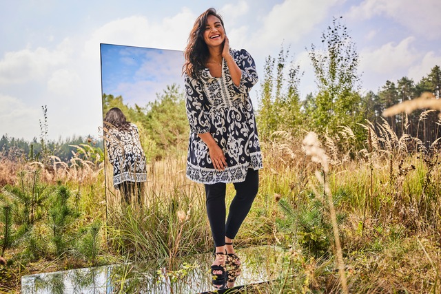Aniston PLUS Leggings  aus elastischer Single Jersey-Qualität