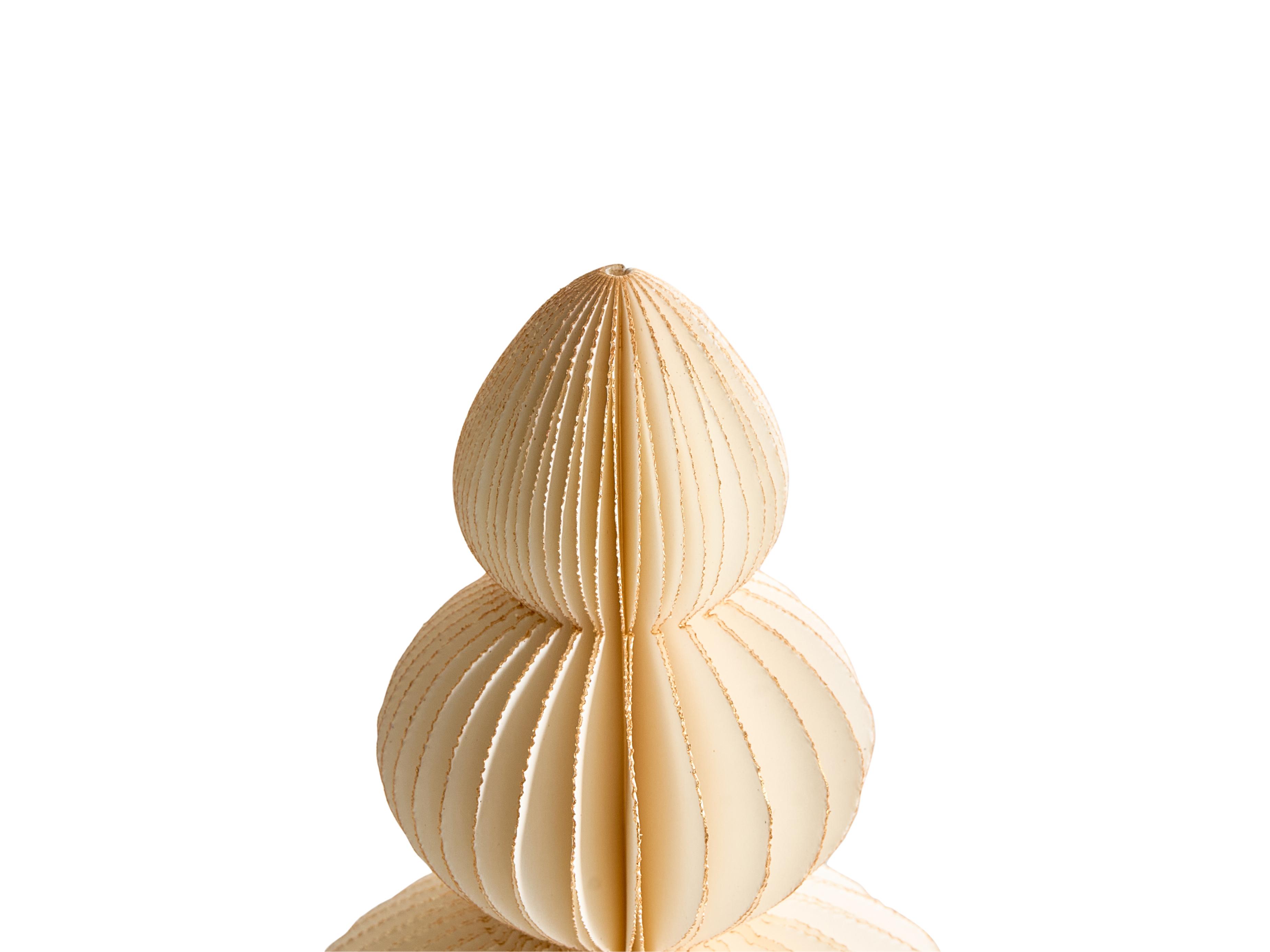 Set van 6 kerstdecoraties RANELVA Kerstboom 14/19/25 cm Bruin/beige