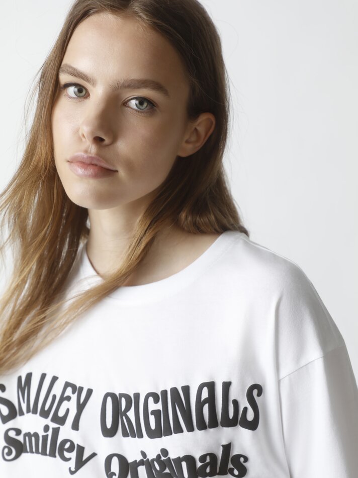 Camiseta Smiley - Areia