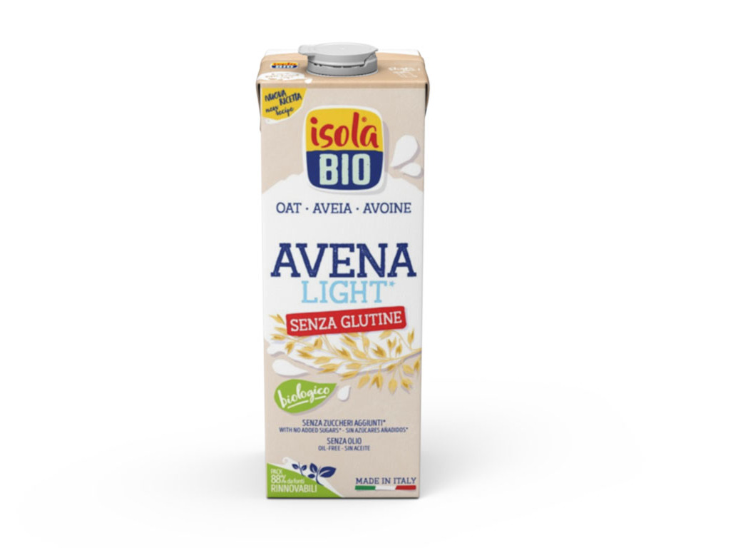 BEBIDA AVEIA LIGHT ISOLA SEM GLUTEN BIO 1 L