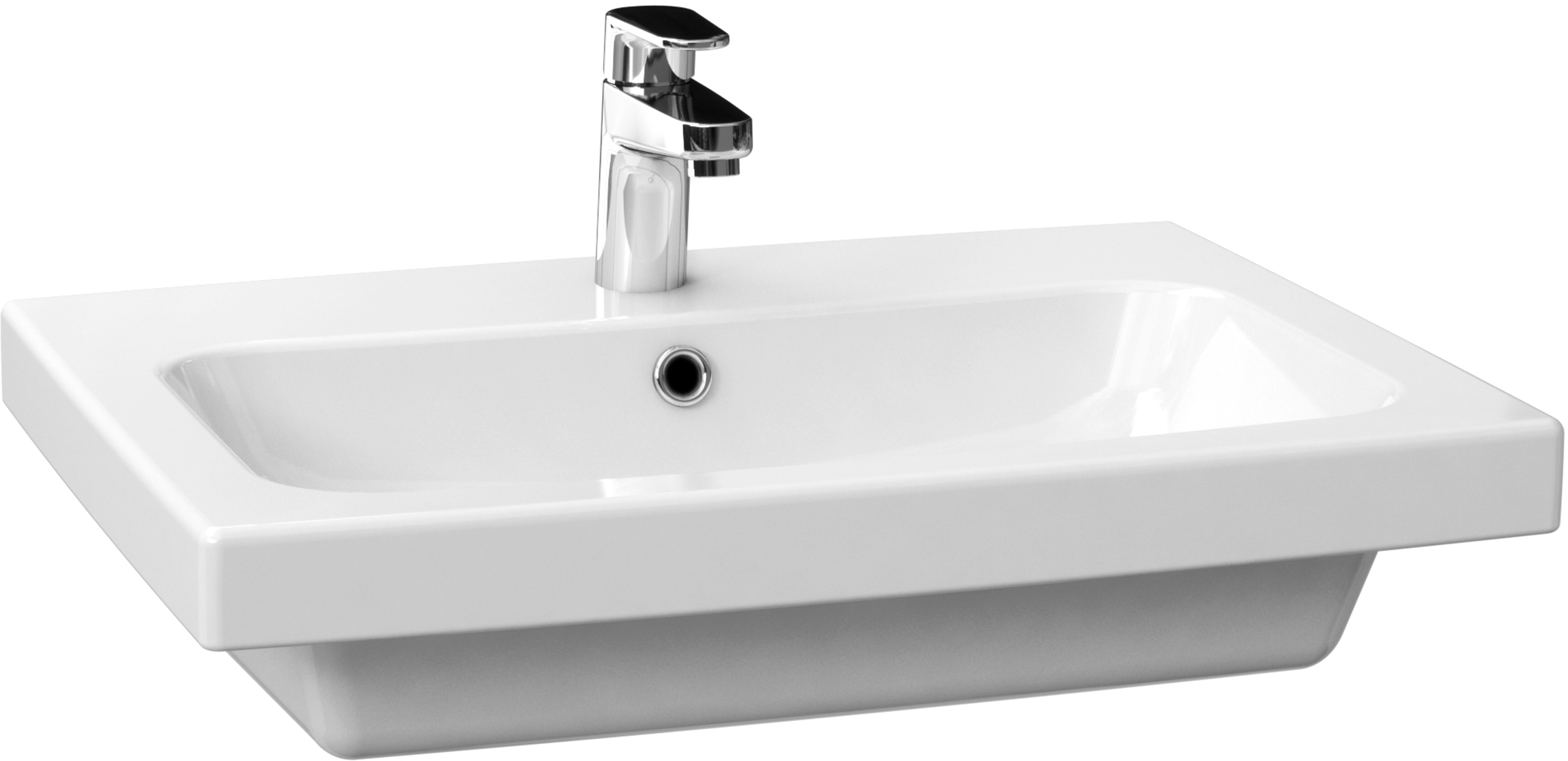 sanicomfort Harmony Waschtisch 600 x 450mm weiß