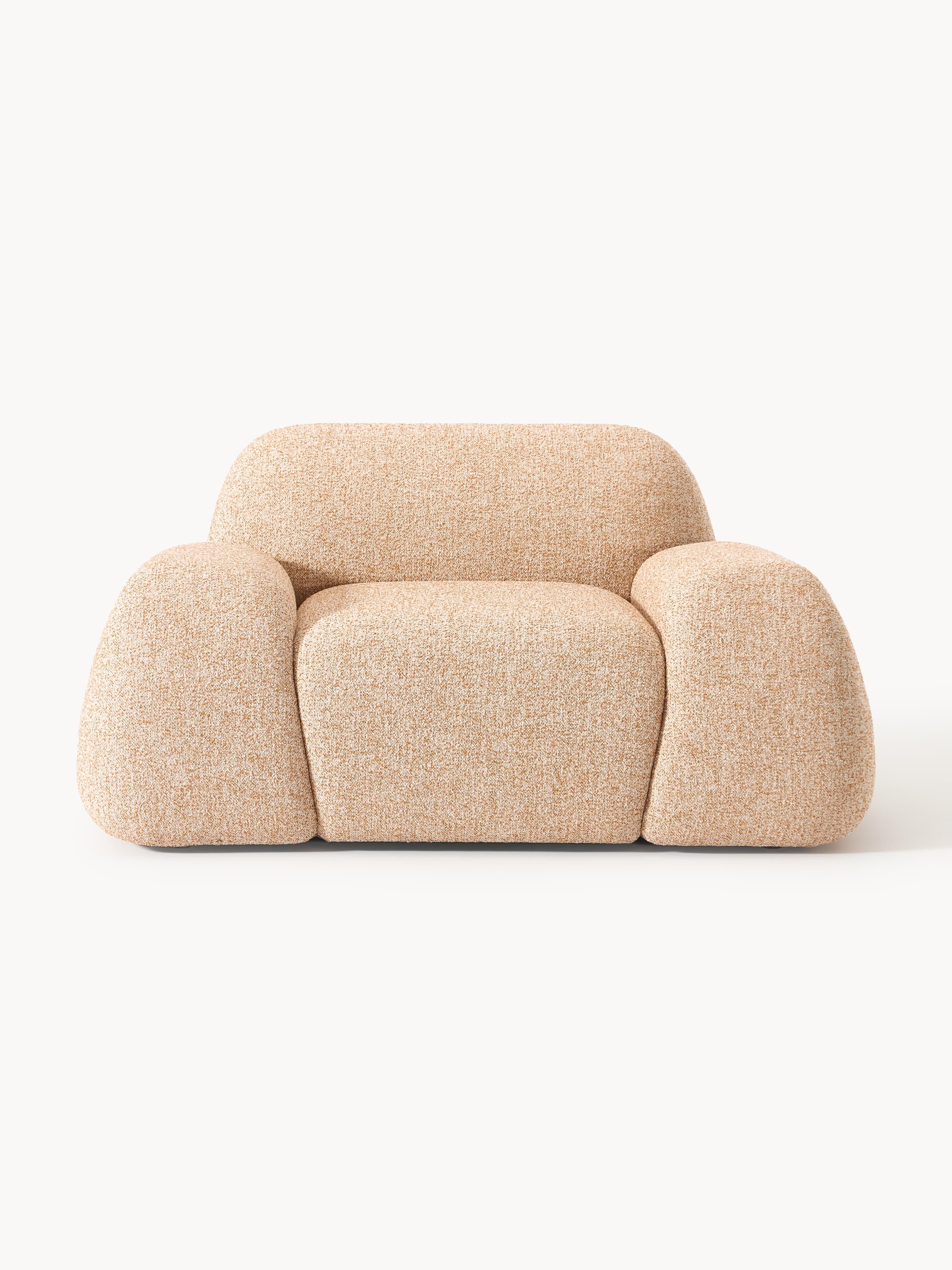 Loungefauteuil Wolke van bouclé
