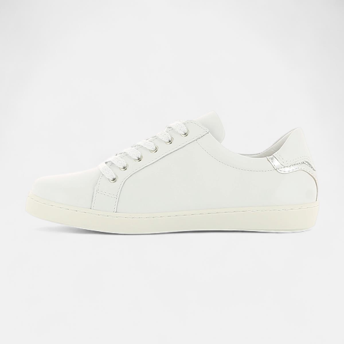 Baskets basses Femme en cuir blanc