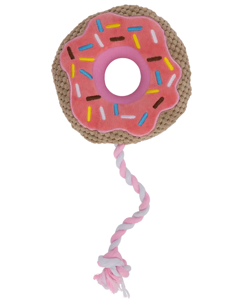 DanPet Hundelegetøj donut med reb