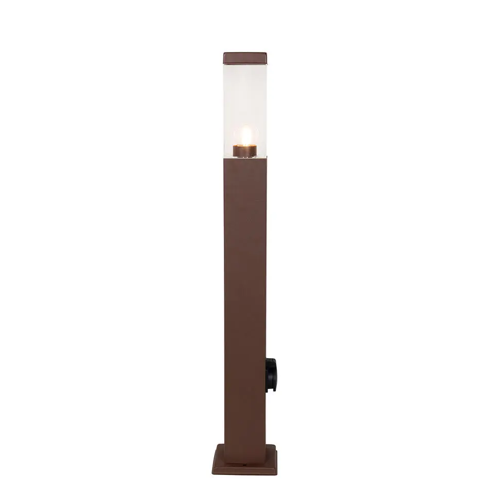 Qazqa staande buitenlampen malios bronskleurig e27