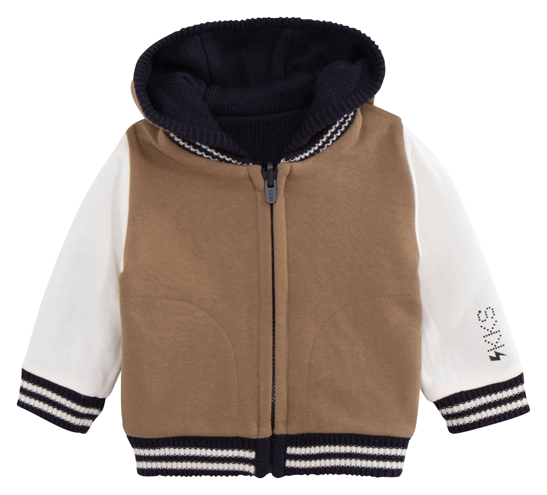 Cardigan réversible en coton mélangé | Marron