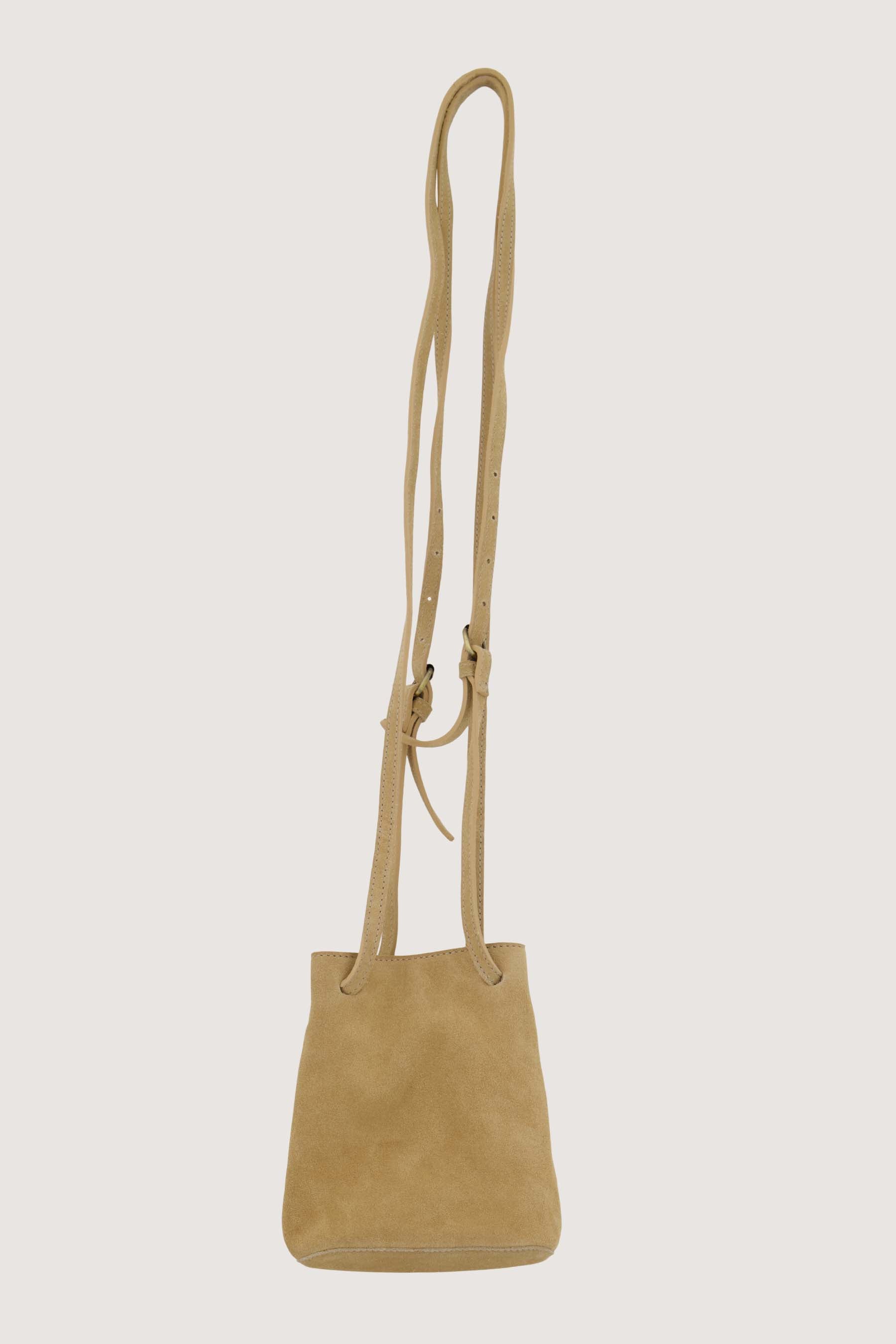 suede mini tasje