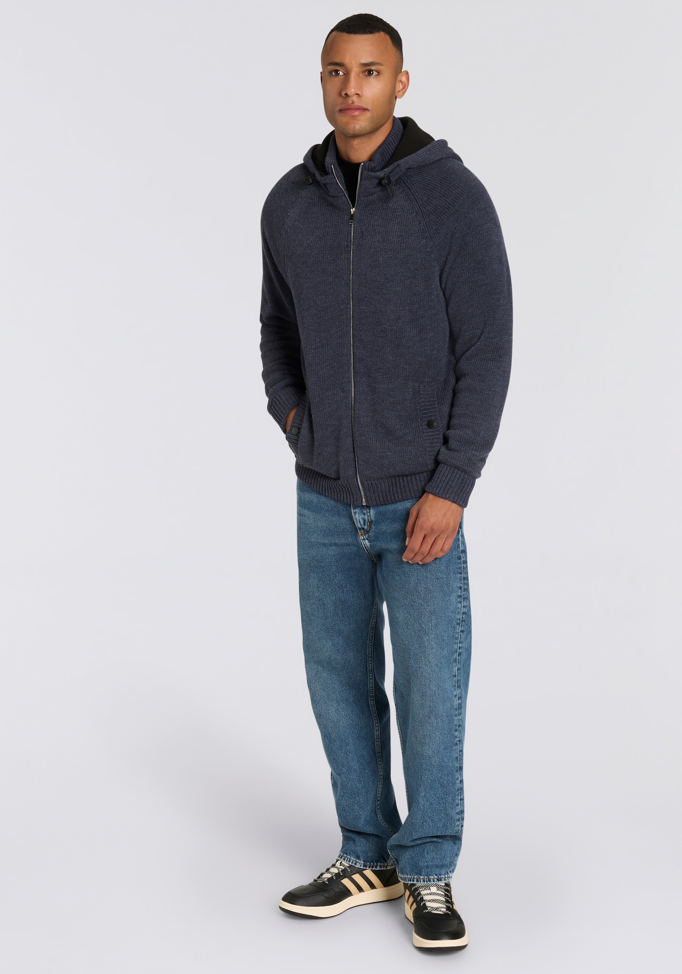 Bruno Banani Kapuzenstrickjacke , warm gefüttert