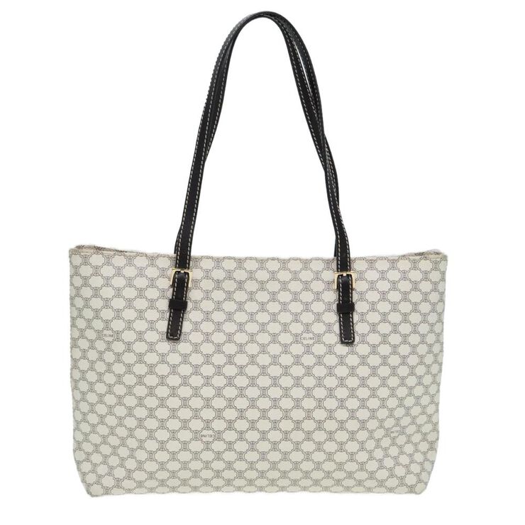 Celine Vintage Celine Tote White