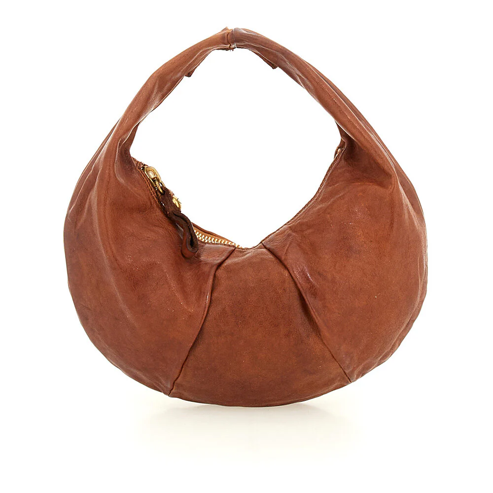 Campomaggi  Studs Profile læder skuldertaske - Cognac