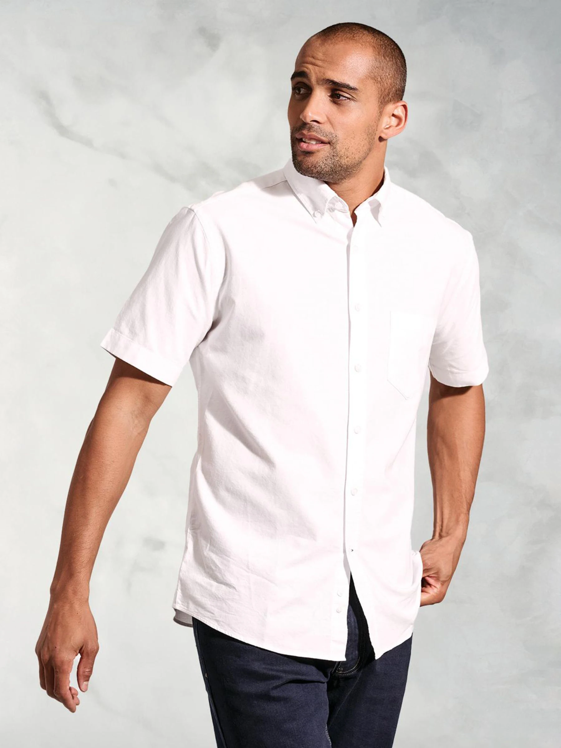 Wit - Brook Taverner 100% Cotton Oxford Shirt