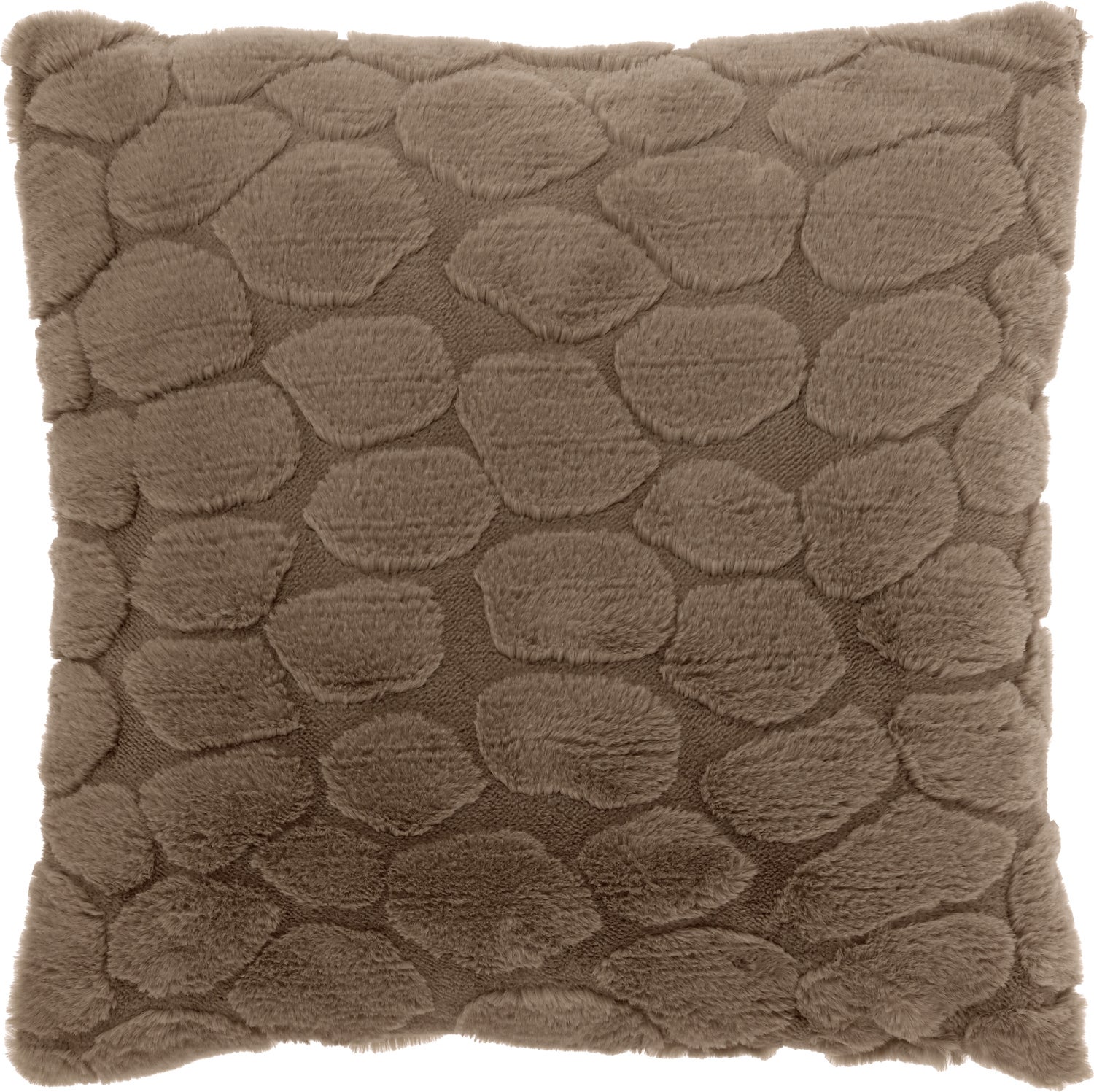 Unique Living sierkussen Daaf taupe 45 x 45 cm