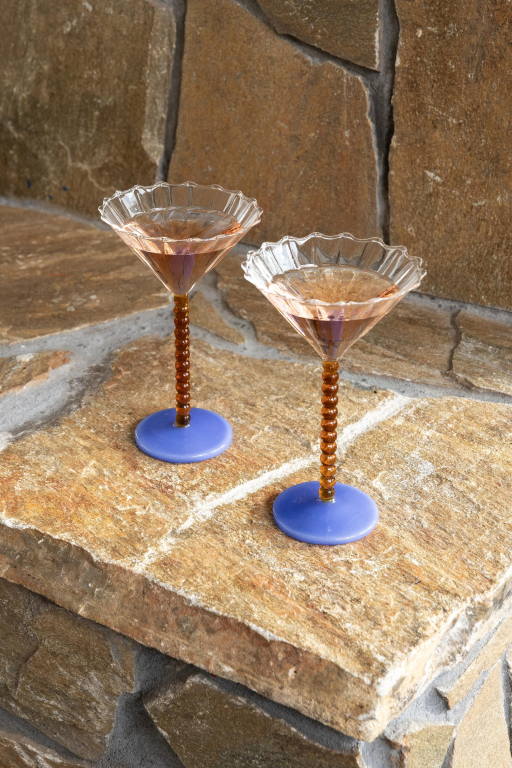 &klevering Perle Coupe champagneglazen set van 2 groen