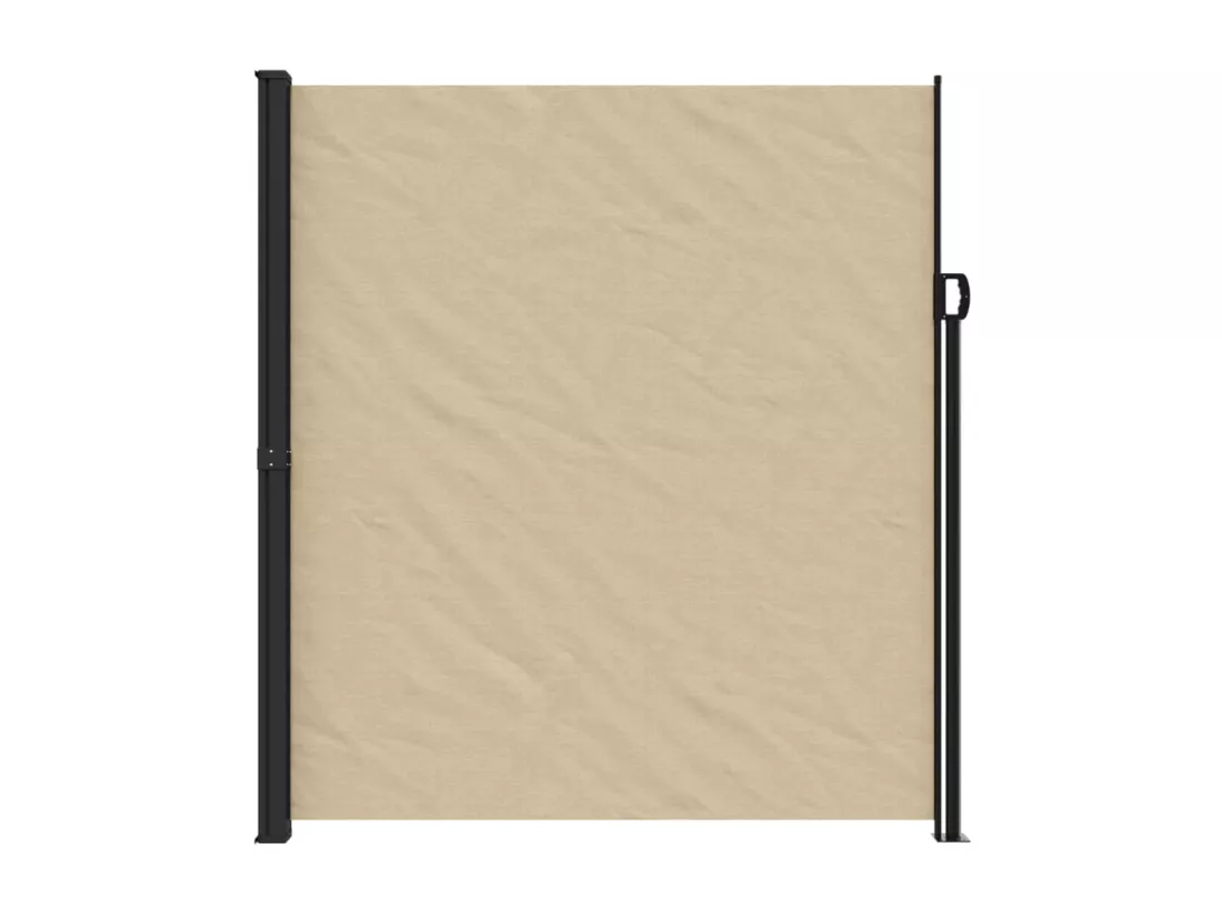Auvent latéral rétractable beige 220x600 cm