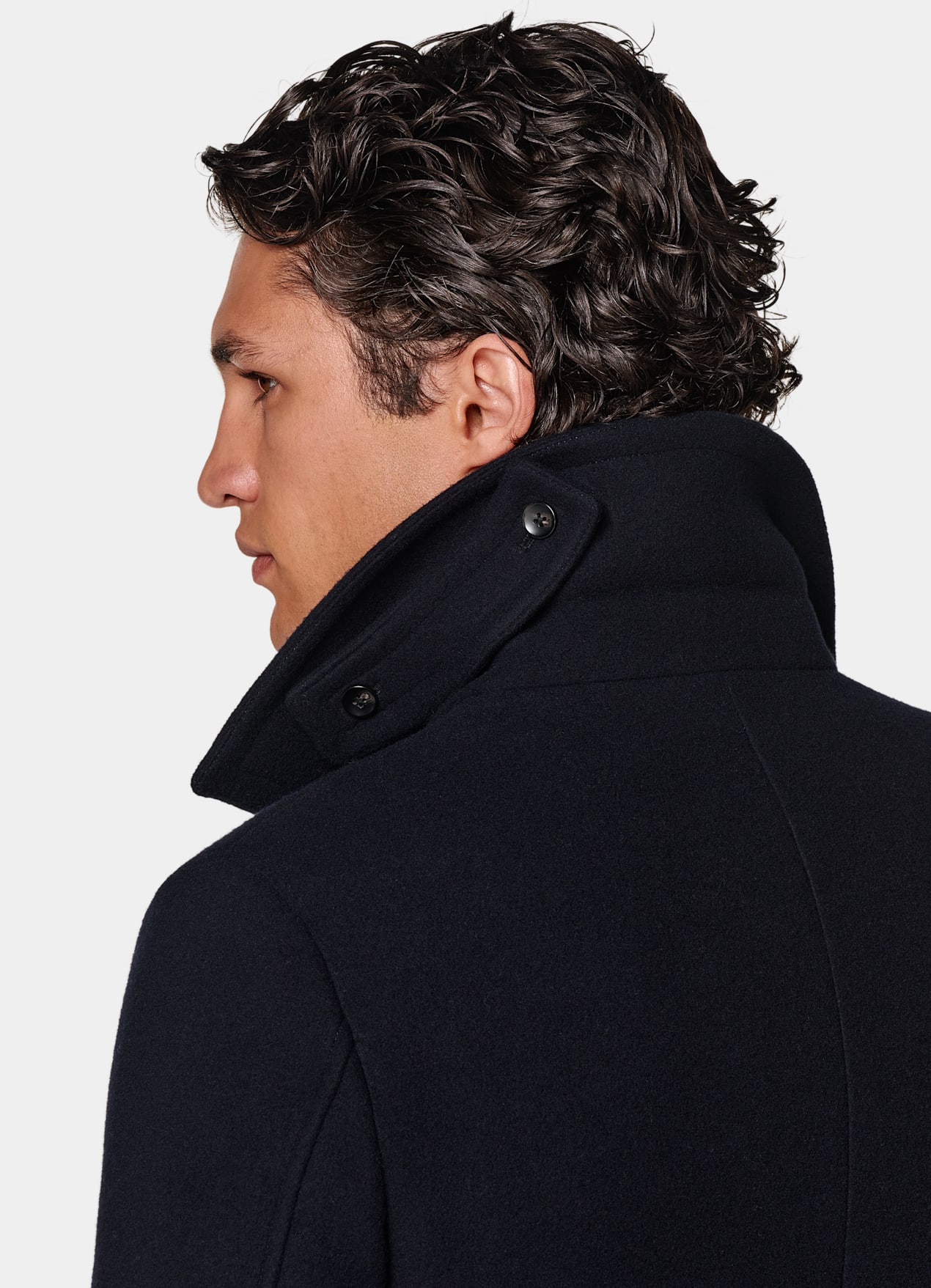Caban bleu marine