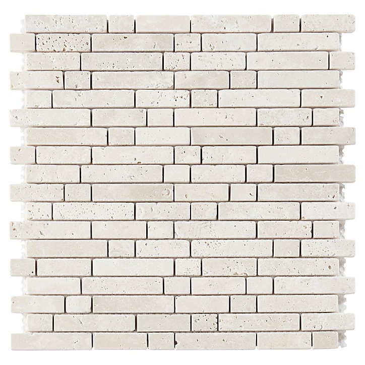 Mosaïque beige 30,5x31cm Travertino pierre naturelle