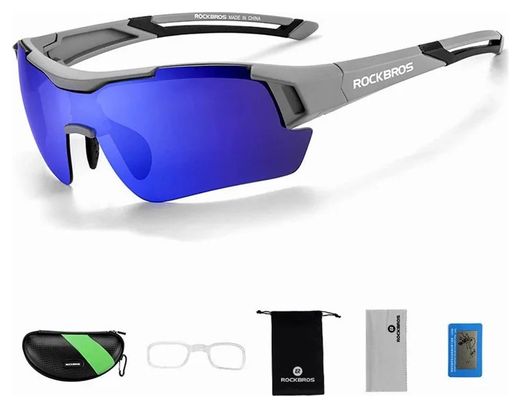 Lunettes de Cyclisme Polarisées Sports VTT - gris