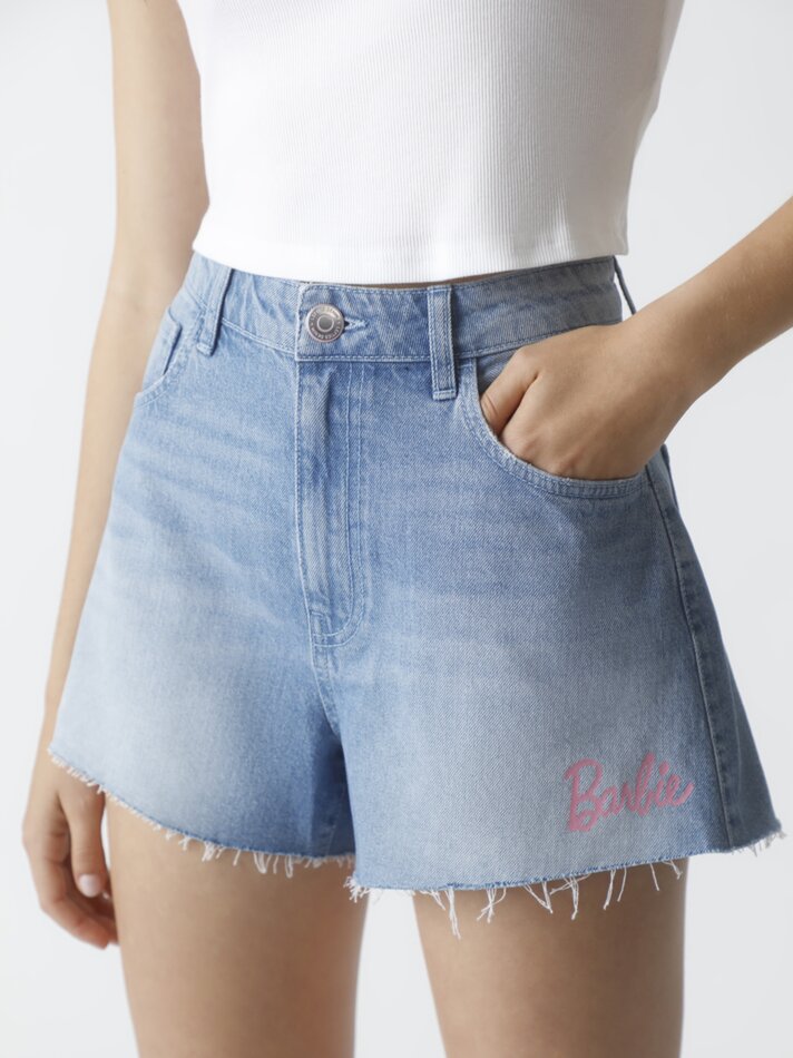 Shorts jeans Barbieñ - Azul claro