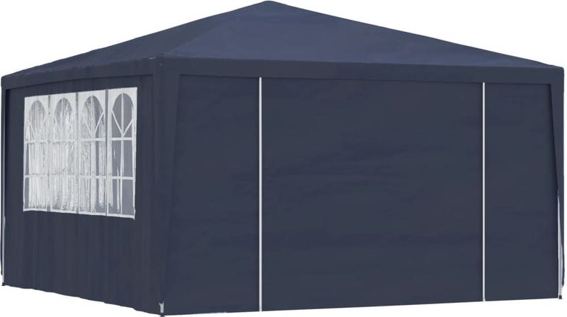 Partytent - Blauw - Polyethyleen - Roestbestendig Staal