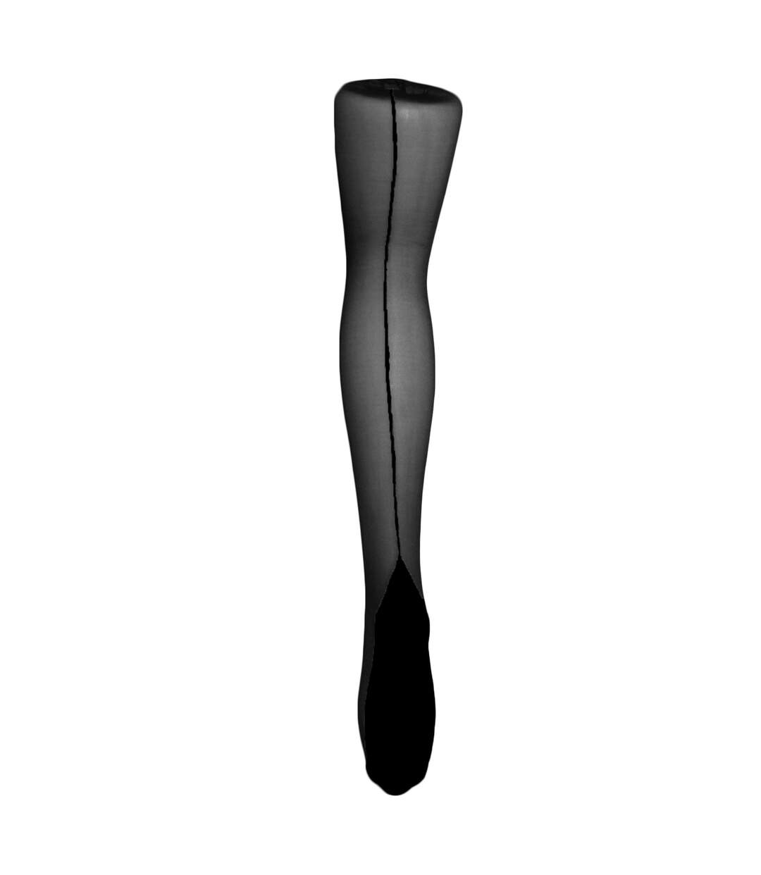 Silky Scarlet - Collants à motif couture (1 paire) - Femme (Noir) - UTLW219