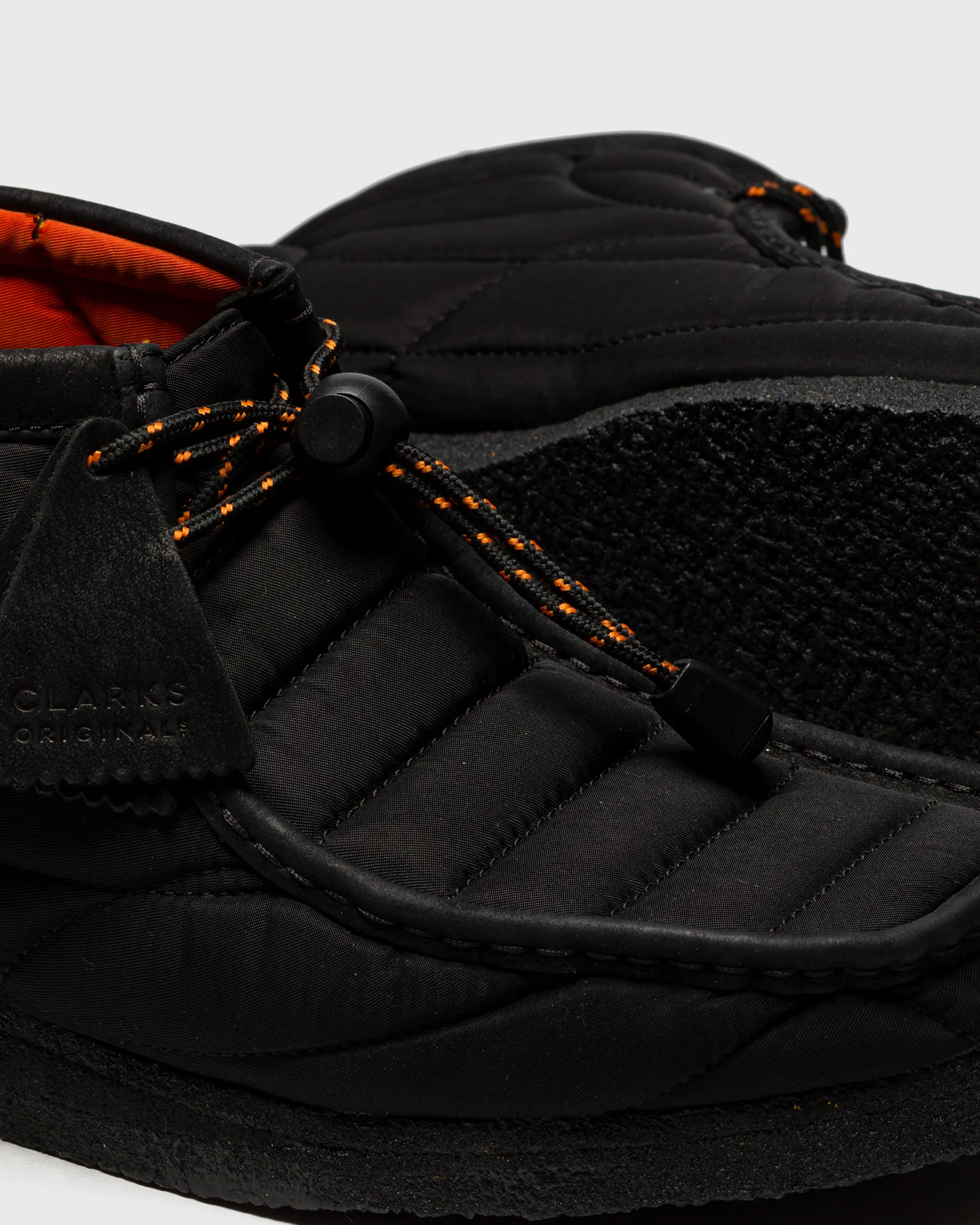 Clarks Originals Wallabee Boot Black Quilted