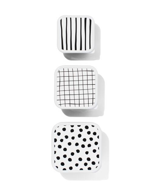 3 boîtes de rangement snack graphique
