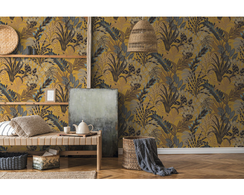 Vliesbehang 37860-1 Metropolitan Stories 2 banen geel