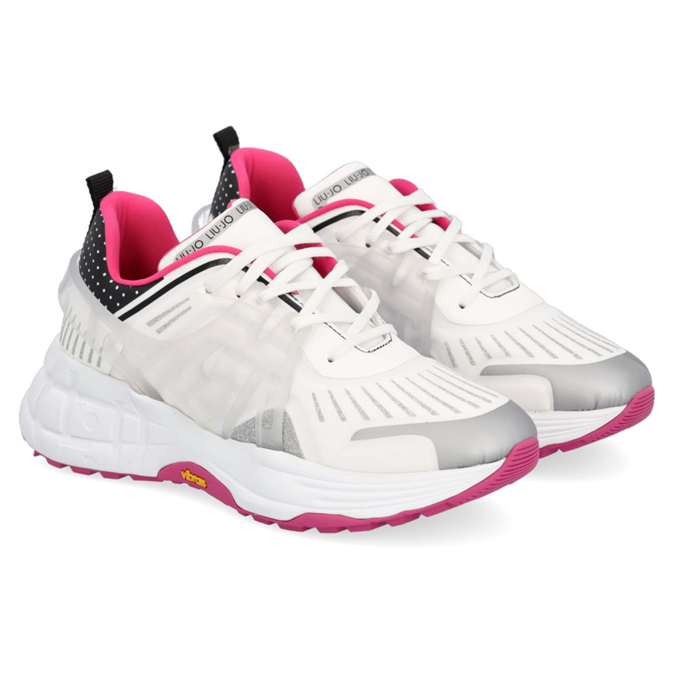 Liu-Jo Sneakers Nandina blanc/argenté/rose