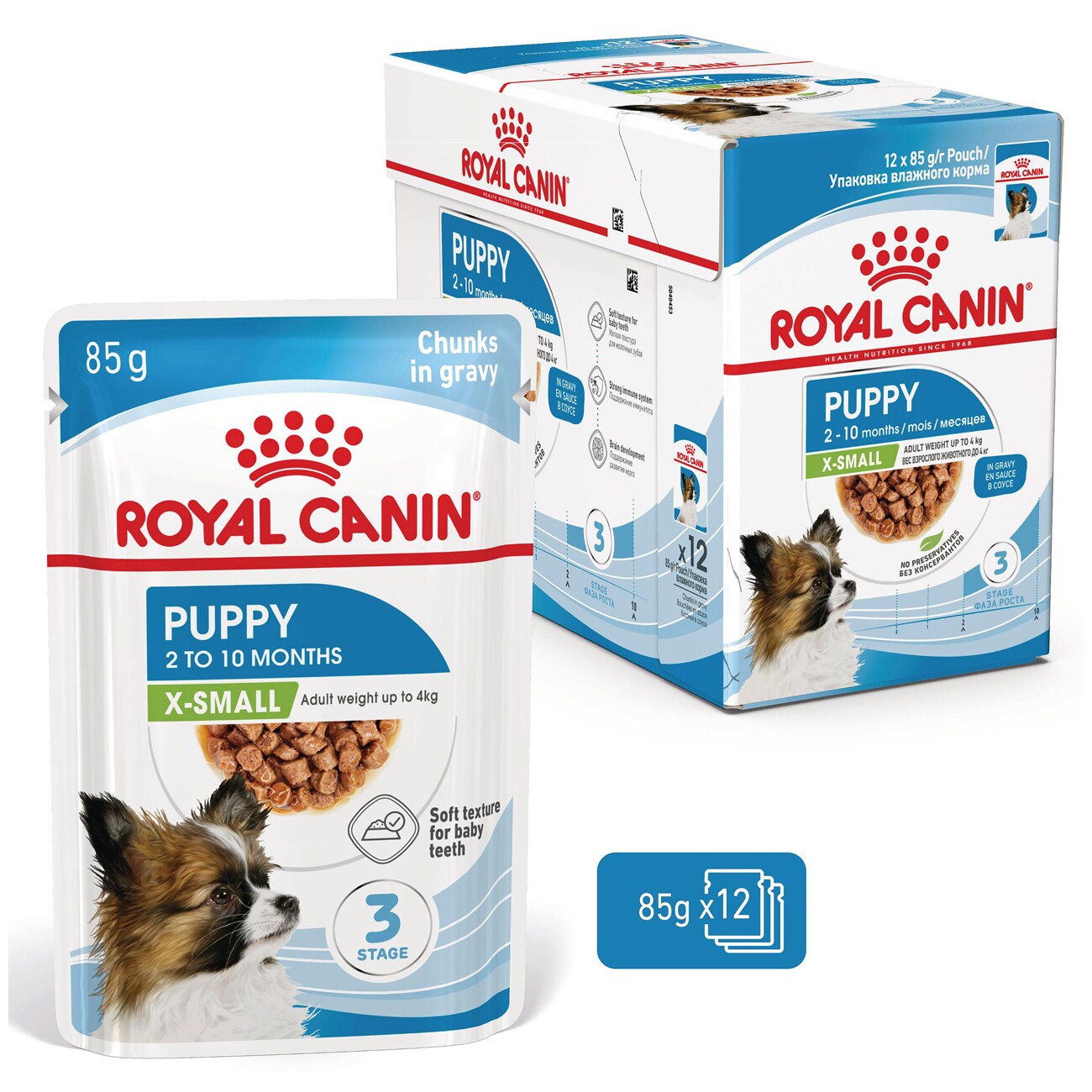 ROYAL CANIN X-Small Puppy in Sauce 12x85 g