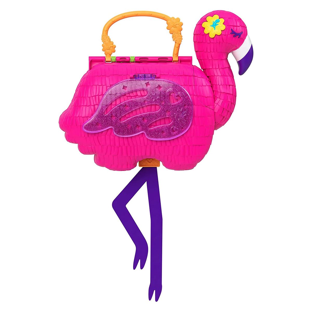 Mattel HGC41 - Polly Pocket - Flamingo-Party inkl. Figuren und Zubehör
