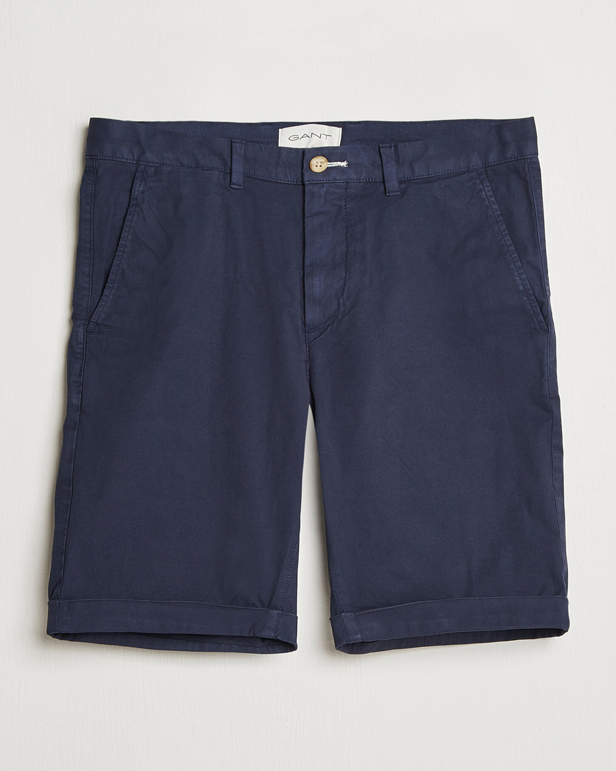 GANT Regular Sunfaded Shorts Evening Blue